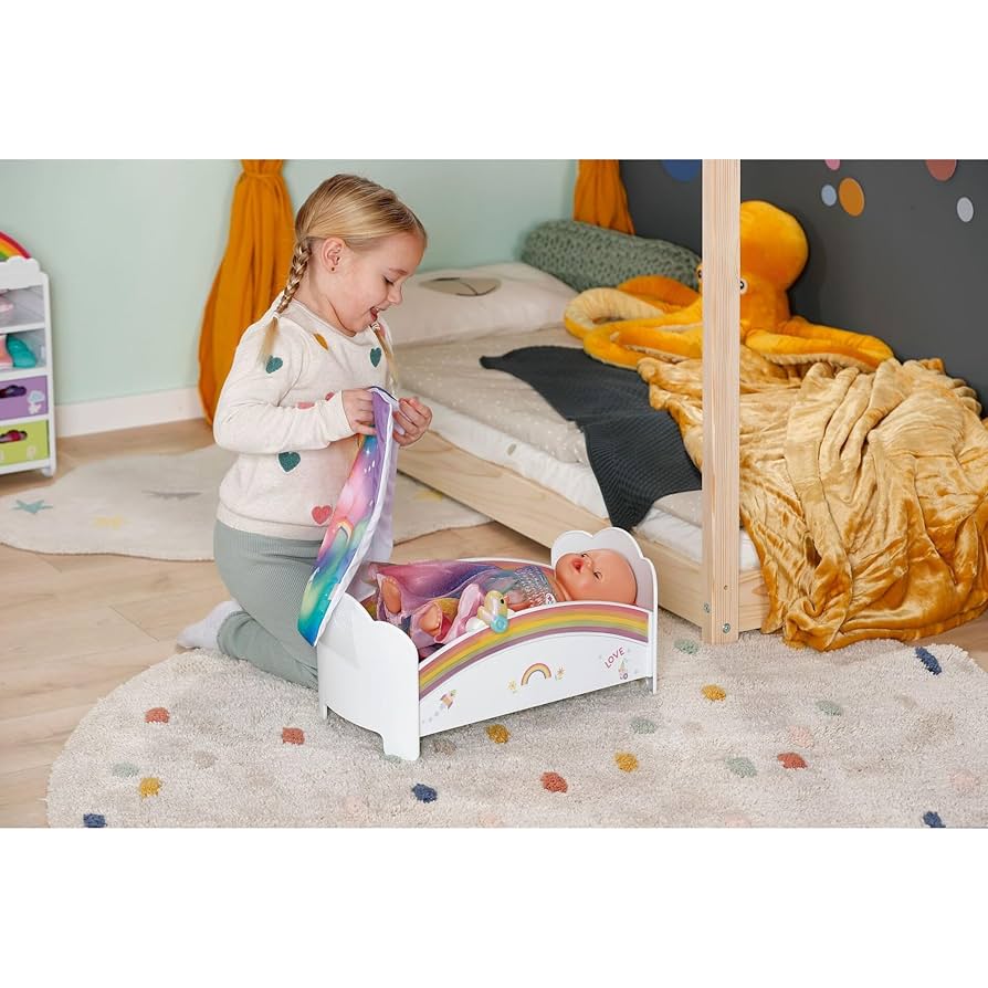 Amazon.com: BABY born Rainbow Bed, for 36cm-43cm Dolls